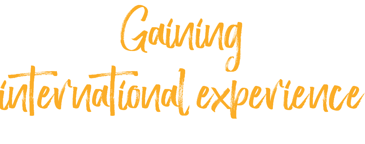Gaining international experience 