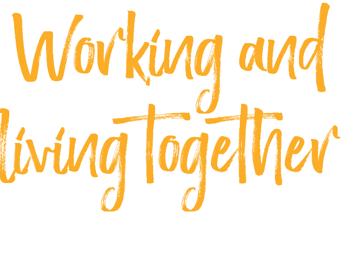 Working and living together 